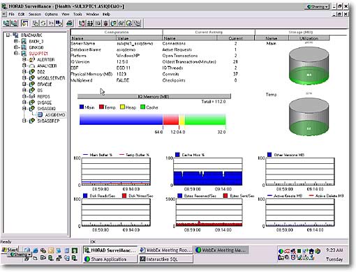 monitoring sybase iq performance data